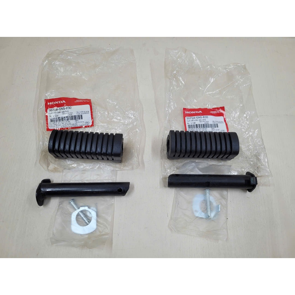 Cặp (2 bên) bộ cao su gác chân sau trái phải Wave ZX, Super Dream