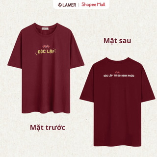 Áo Thun Việt Nam Độc Lập, Tự Do, Hạnh Phúc Cho Gia Đình Basic Cotton LAMER L81S25H082, O81S25H020 (Tặng hộp, sticker)