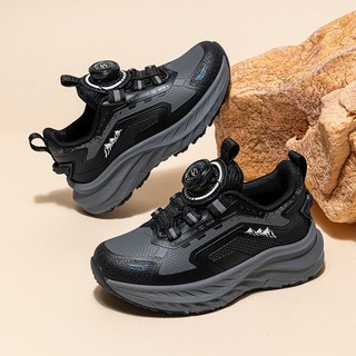 Giày chạy bộ trẻ em HOBIBEAR EK1016 Black có đế TPR chống trượt và vải mesh thoáng khí