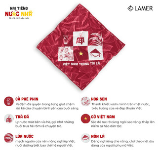 Khăn Lụa Bandana Việt Nam Trong Tôi LAMER L8AO25Q005