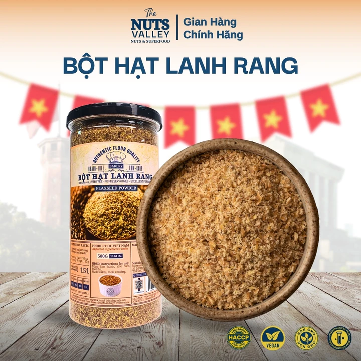 Bột Hạt Lanh Rang – Bột Hạt Dinh Dưỡng, Làm Bánh, Trộn Salad, Ăn Kiêng - Flaxseed The Nuts Valley