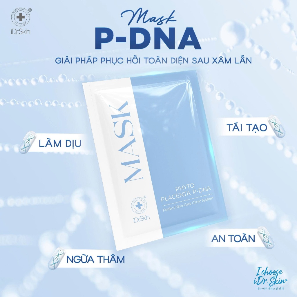 [iDr.Skin Chính Hãng] Mặt nạ iDr.Skin Phyto Placenta P-DNA Mask chuẩn spa ngay tại nhà