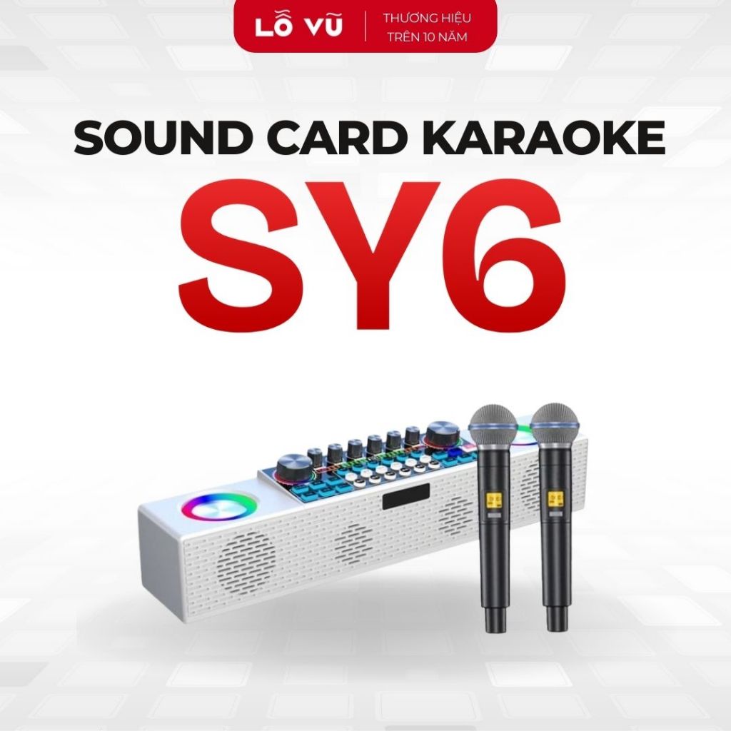 Sound card karaoke SY6, Chế độ âm thanh vòm 3D, Âm thanh nổi, Âm trầm ...