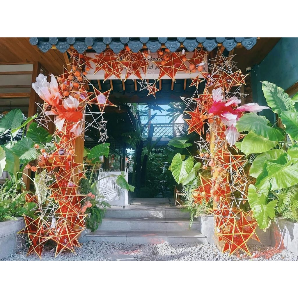 Combo 5 sao không viền trang trí Trung Thu đủ size  Phụ Kiện Decor Trung Thu lớp học,quán cafe