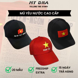 Mũ nón lưỡi trai Việt Nam yêu nước nam nữ thời trang đi học đi chơi thêu chữ siêu xinh MY DNA by Minh Thành hè 2026