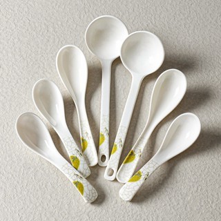 Thìa Phíp ( Melamine A5 ) Hoa Văn Hình Lá Tre Dùng Cho Nhà Hàng Khách Sạn  186