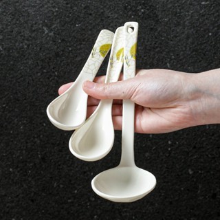 Thìa Phíp ( Melamine A5 ) Hoa Văn Hình Lá Tre Dùng Cho Nhà Hàng Khách Sạn  186