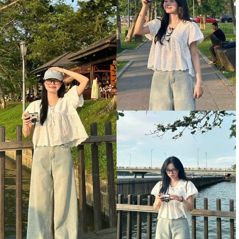 Áo Babydoll Form Rộng Xinh Xắn Dáng Yêu, Phong Cách Nữ Tính Trẻ Trung