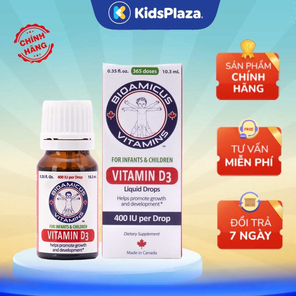 Vitamin D3 BioAmicus 10.3ml - Chính hãng KidsPlaza | Shopee Việt Nam