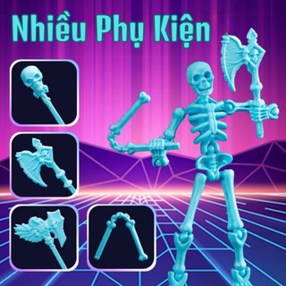 Mô Hình Bộ Xương 3D Dummy 13 Nhân Vật Hành Động Skeleton Man Trick Mô Phỏng Di Chuyển Khớp Linh Hoạt Tặng Kèm Phụ Kiện