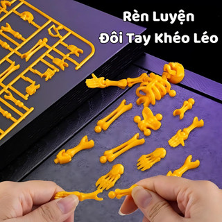 Mô Hình Bộ Xương 3D Dummy 13 Nhân Vật Hành Động Skeleton Man Trick Mô Phỏng Di Chuyển Khớp Linh Hoạt Tặng Kèm Phụ Kiện