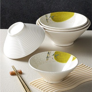 Bát Tô Phíp ( Melamine A5 ) Hoa Văn Hình Lá Tre Dùng Cho Nhà Hàng Khách Sạn 008A600