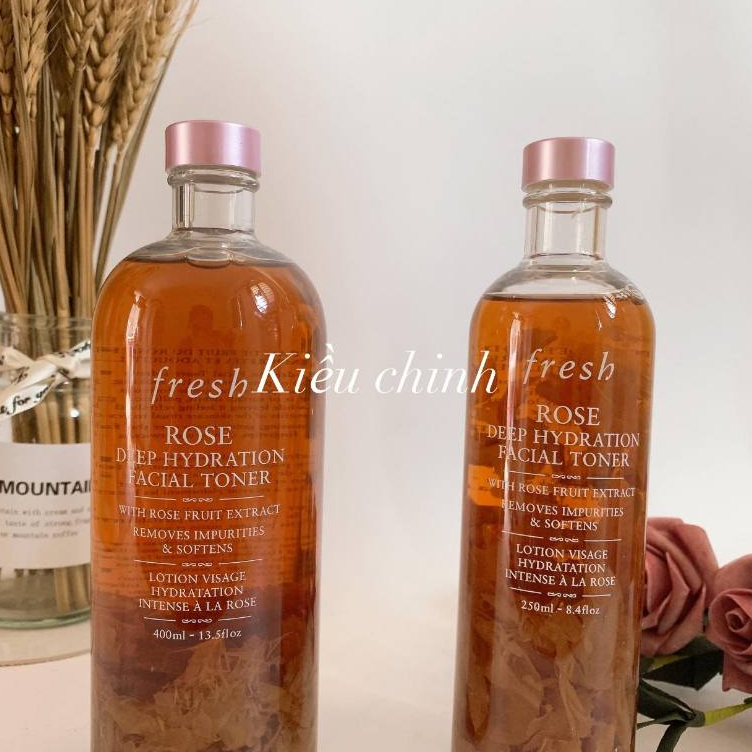 Toner Fresh Rose Deep Hydration Facial Toner nước hoa hồng fresh