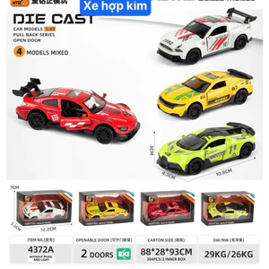Xe Đua mở cánh - Hợp kim kết hợp nhựa Abs - Tỉ lệ 1:43 -mở được cửa
