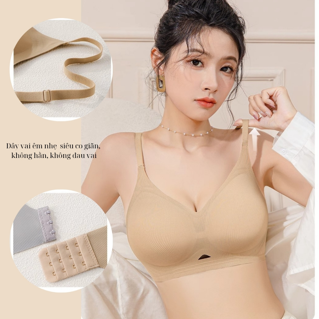 [Peinn] Áo Lót Nữ , Áo Ngực Nữ Su Đúc Mỏng Mút Đệm 3CM Tròn Gom Quả Chống Xệ Tàng Hình ALS50