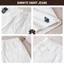- Quần Short Nam Jean WHY.NOT Retro Blue Jeans Form Trên Gối - Quần Đùi Nam Xanh Retro