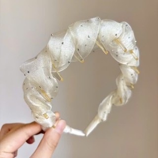BỜM CÀI TÓC VẢI VOAN CHẤM BI DỄ THƯƠNG C7