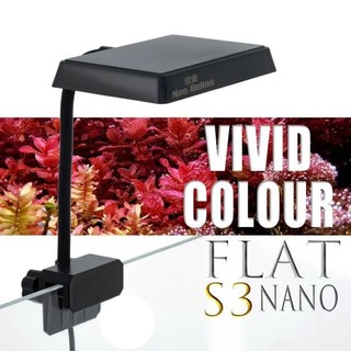 Đèn RGB S3 Flat Nano Pro+ 3 in 1 (Bản nâng cấp)- Bóng LED TriR RGB thế hệ mới, tăng cường màu cho cá cây, không màu nước