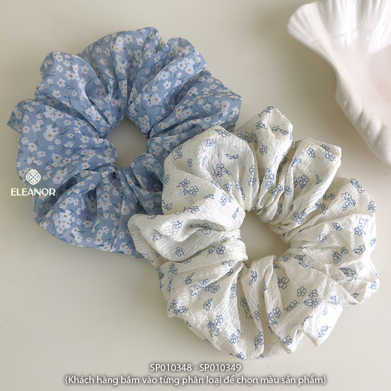 Dây buộc tóc nữ scrunchies Eleanor Accessories to phồng hình hoa phụ kiện tóc cột tóc 10348