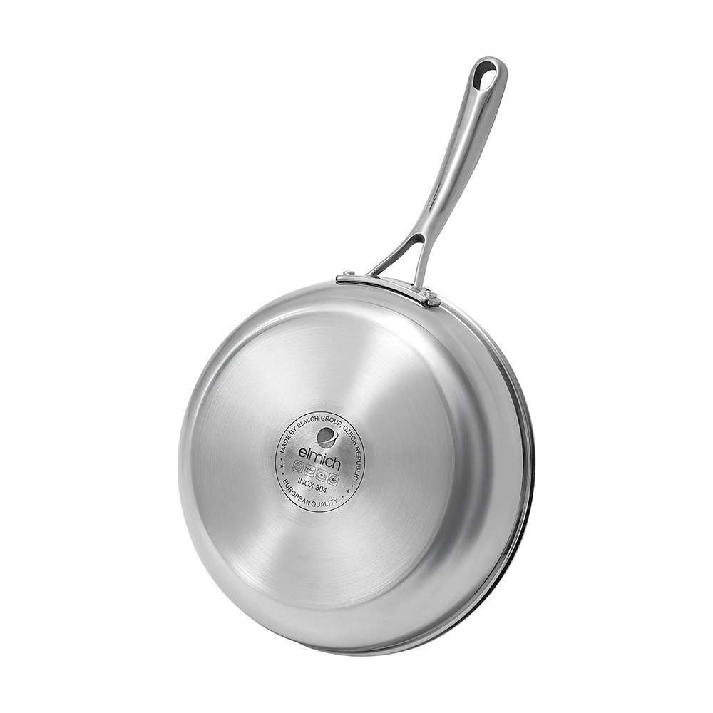 Chảo Chống Dính Tổ Ong Elmich Winner EL2868IC Inox Nguyên Khối Dùng Bếp Từ Size 20-28cm chính hãng