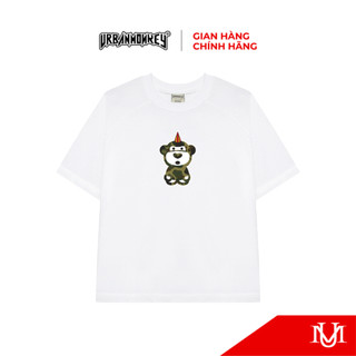 Áo Thun Unisex URBAN MONKEY CAMO BABY FLEX Tee Cotton màu đen 250gsm Form Boxy Nam Nữ Local Brand