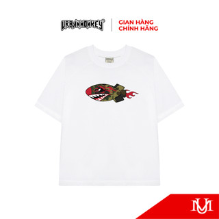 Áo Thun Unisex URBAN MONKEY CAMO ROCKET Tee Cotton màu đen 250gsm Form Boxy Nam Nữ Local Brand