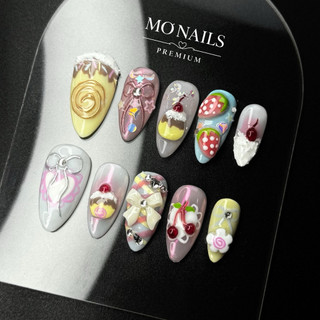 (Mua 1 Tặng 1) Nailbox Thiết Kế, Móng Úp, Móng Tay Giả Bánh Kem Cute Dễ Thương P13