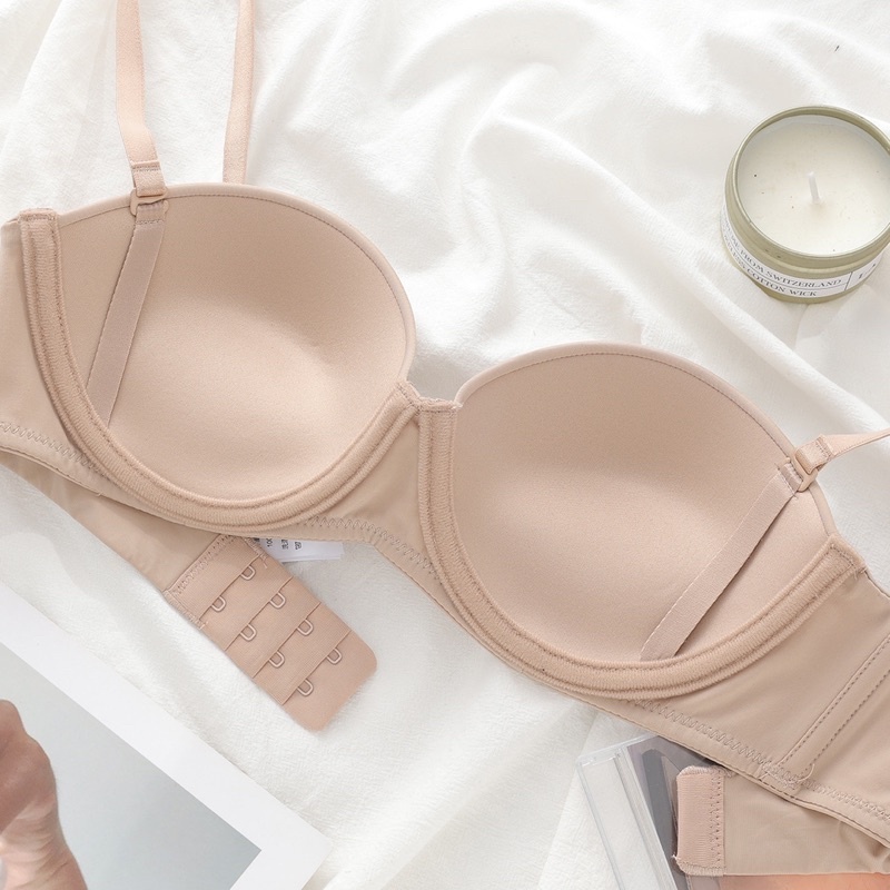 [Peinn] Áo Lót Nữ Đúc Su Cup Ngang Chống Tụt Có Gọng Đệm Nhẹ Cao Cấp ALS40
