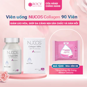 Viên uống đẹp da NUCOS Collagen 100% giúp da tươi trẻ, săn chắc, giảm nếp nhăn lọ 90 viên