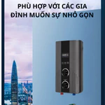 Máy nước nóng trực tiếp, máy nóng lạnh có bơm tăng áp làm nóng nhanh chóng dễ dàng chỉnh nhiệt và tốc độ bơm 2 núm xám — ảnh 6