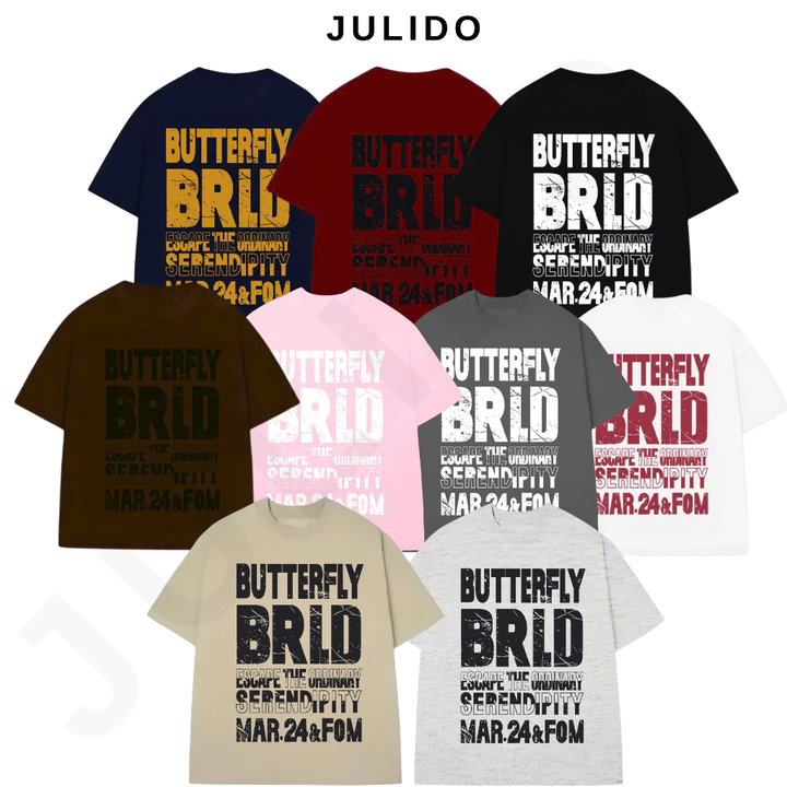 Áo thun nam nữ JULIDO cổ tròn hình in cao cấp Chất liệu cotton cao cấp, thoáng mát IN HÌNH