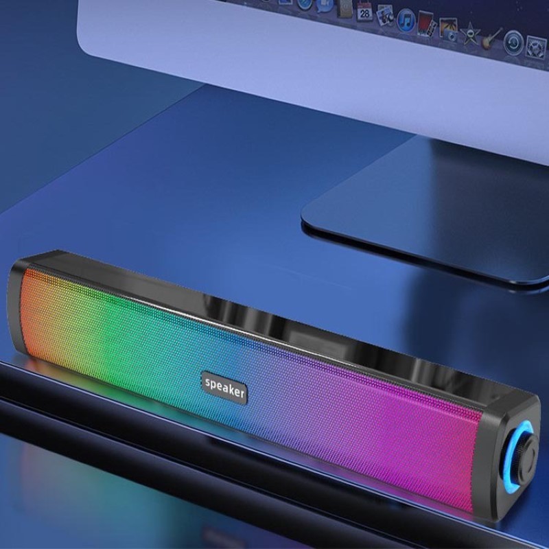 Loa thanh vi tính E1411 LED RGB – loa máy tính Bluetooth 6W, nguồn USB ...