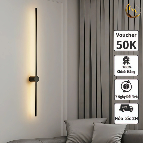 Đèn tường EVA  LT048 3 chế độ ánh sáng dài 1m trang trí phòng khách, phòng ngủ, phòng ăn, cầu thang bảo hành 12 tháng