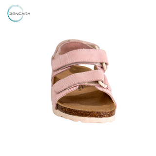 Sandal đế Cork dành cho trẻ em (Hồng Pastel), hỗ trợ nâng vòm và phòng chống bàn chân bẹt