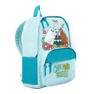[QUÀ TẶNG KHÔNG BÁN] Balo thời trang họa tiết We Bare Bears vải 600D trượt nước dành cho tuổi teen để vừa laptop 15 inch