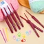 Kim móc len cán đỏ loại 1 handmade 2-6mm - HODUSHOP