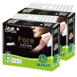 Giấy Ăn Face Tissue Cao Cấp 8 Gói/Lốc Dùng Được Cả Khô Và Ướt Dai Mịn Không Bụi An Toàn Sức Khỏe Gia Đình 3120 Tờ/Lốc