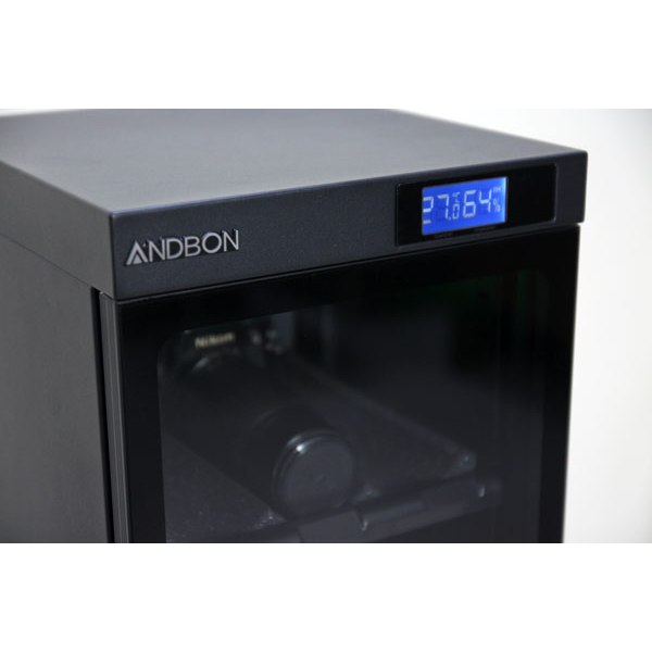 Tủ bảo quản chống ẩm máy ảnh ống kính AD-50S ANDBON, Tủ hút ẩm đồng hồ kỹ thuật số có khóa