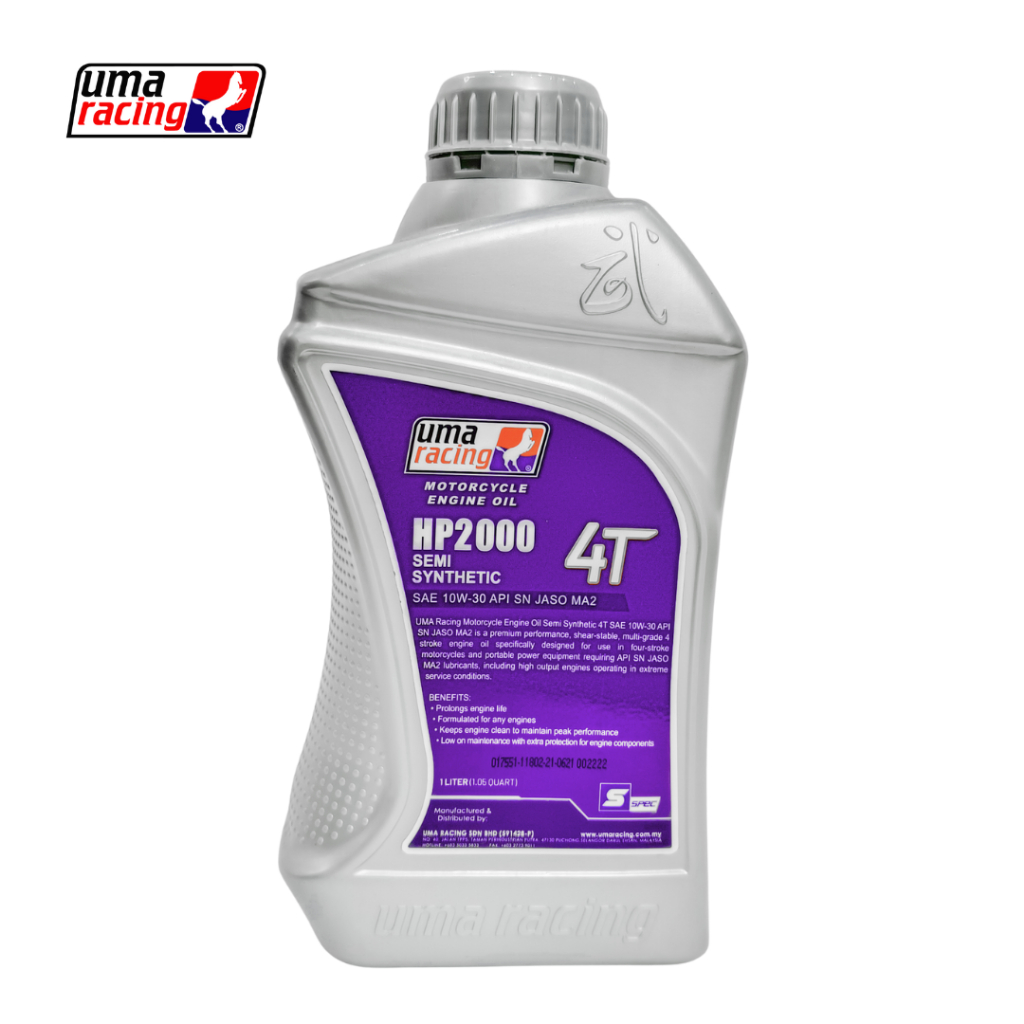 Dầu Nhớt Bán Tổng Hợp UMA Racing HP2000 – Tối Ưu Hiệu Suất, Mượt Mà Động Cơ