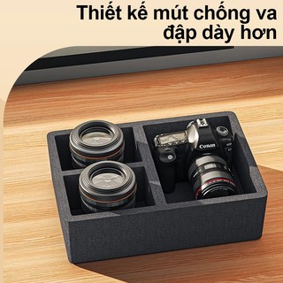 Hộp chống ẩm máy ảnh chuyên dụng cho DSLR, Mirrorlessi, Bridge, Compact 6in1-Hộp, đệm chống sốc, ẩm kế, hộp hút ẩm, khăn