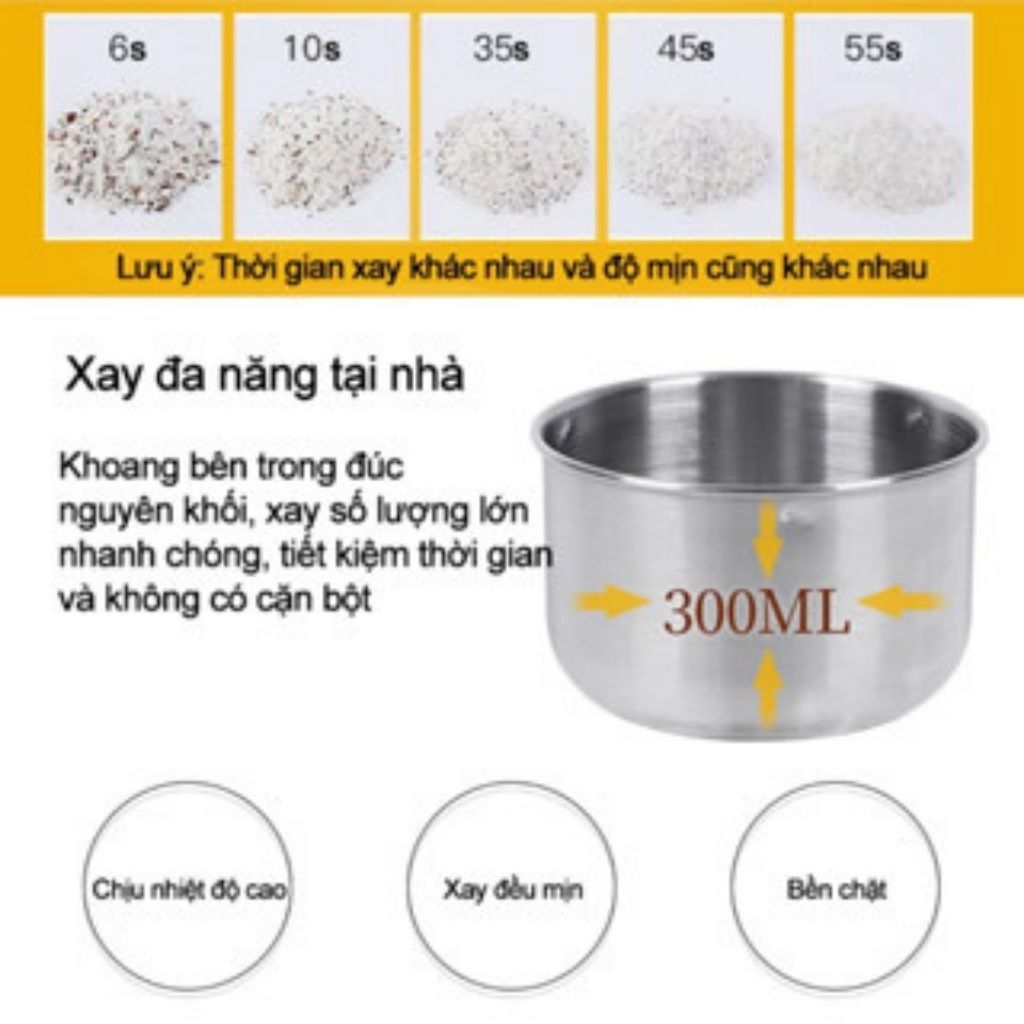 Máy Xay Tiêu Mịn – Xay Hạt Khô 150W Mini – 4 Lưỡi Sắc, Xay Nhanh, Gọn Nhẹ, Mạch mẽ - HOMIE HOUSE