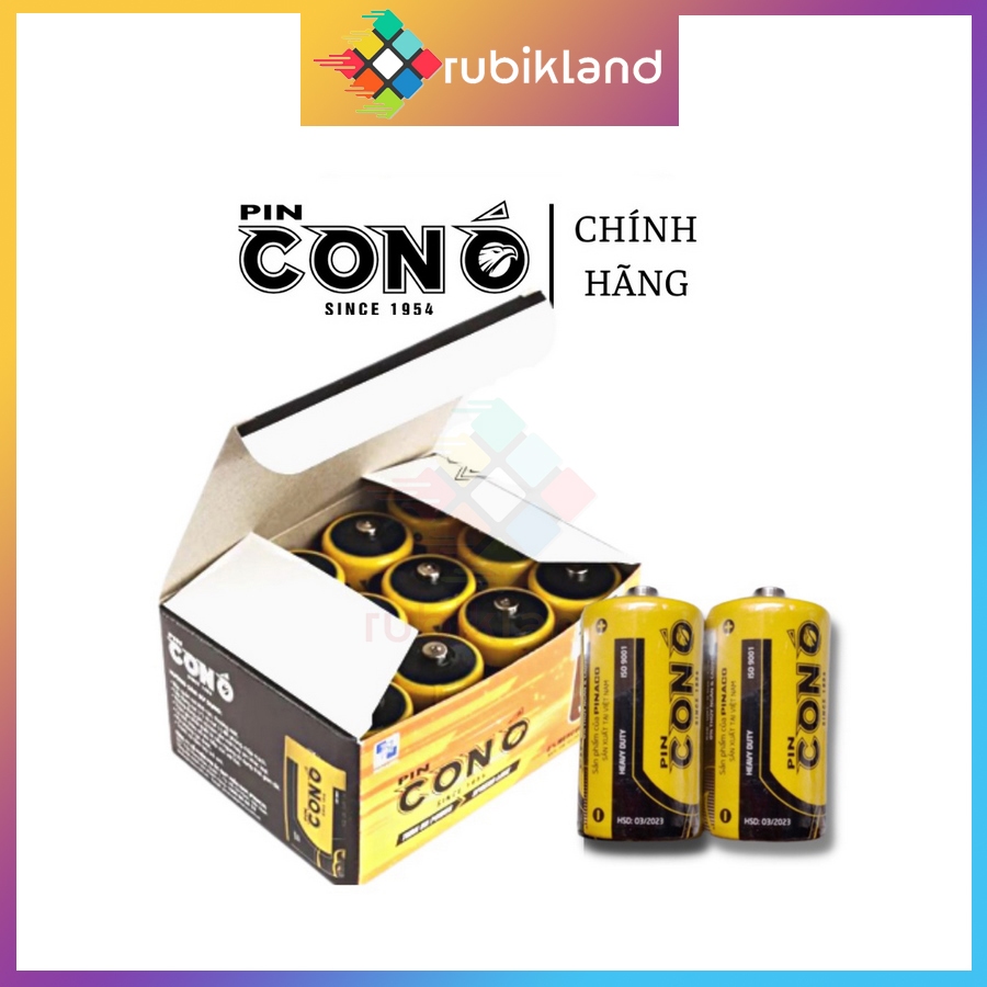 [Hộp 12 Viên] Pin Đại Con Ó Pin PVC R20C 1.5V Size D Pin Carbon Kẽm Xài ...