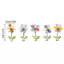 Set 5 bông hoa lò xo nhiều màu trang trí đỉnh màn hình, gương xe, decor góc làm việc, taplo xe hơi
