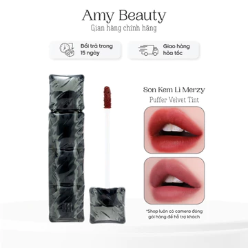 [NEW][SON PHAO] Son Kem Lì, Bền Màu Merzy Puffer Velvet Tint 3.7g