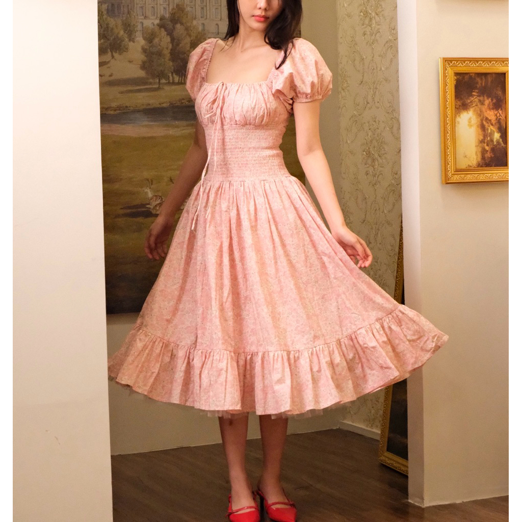 Rosie dress tùng bồng xoè co giãn