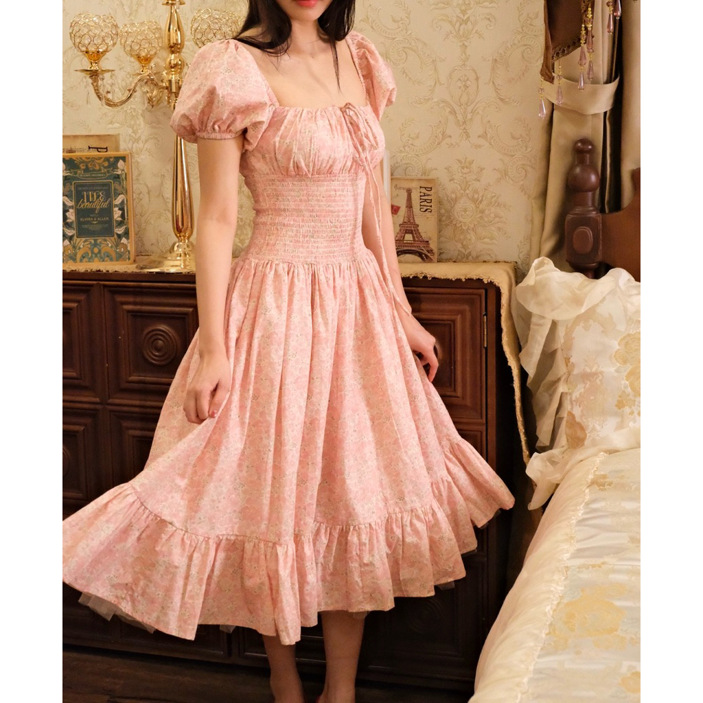 Rosie dress tùng bồng xoè co giãn