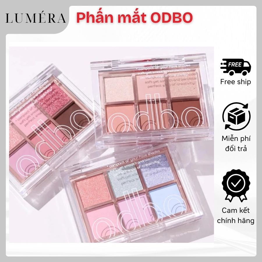 Bảng Phấn Mắt 6 Ô ODBO Signature Eyeshadow OD276 4.8g Mịn Lì Dễ Tán
