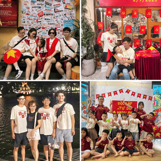 Áo Thun Việt Nam Trong Tôi Cho Gia Đình Basic Cotton Dáng Suông LAMER  L81S25H081 O81S25H021 (Tặng hộp, sticker)