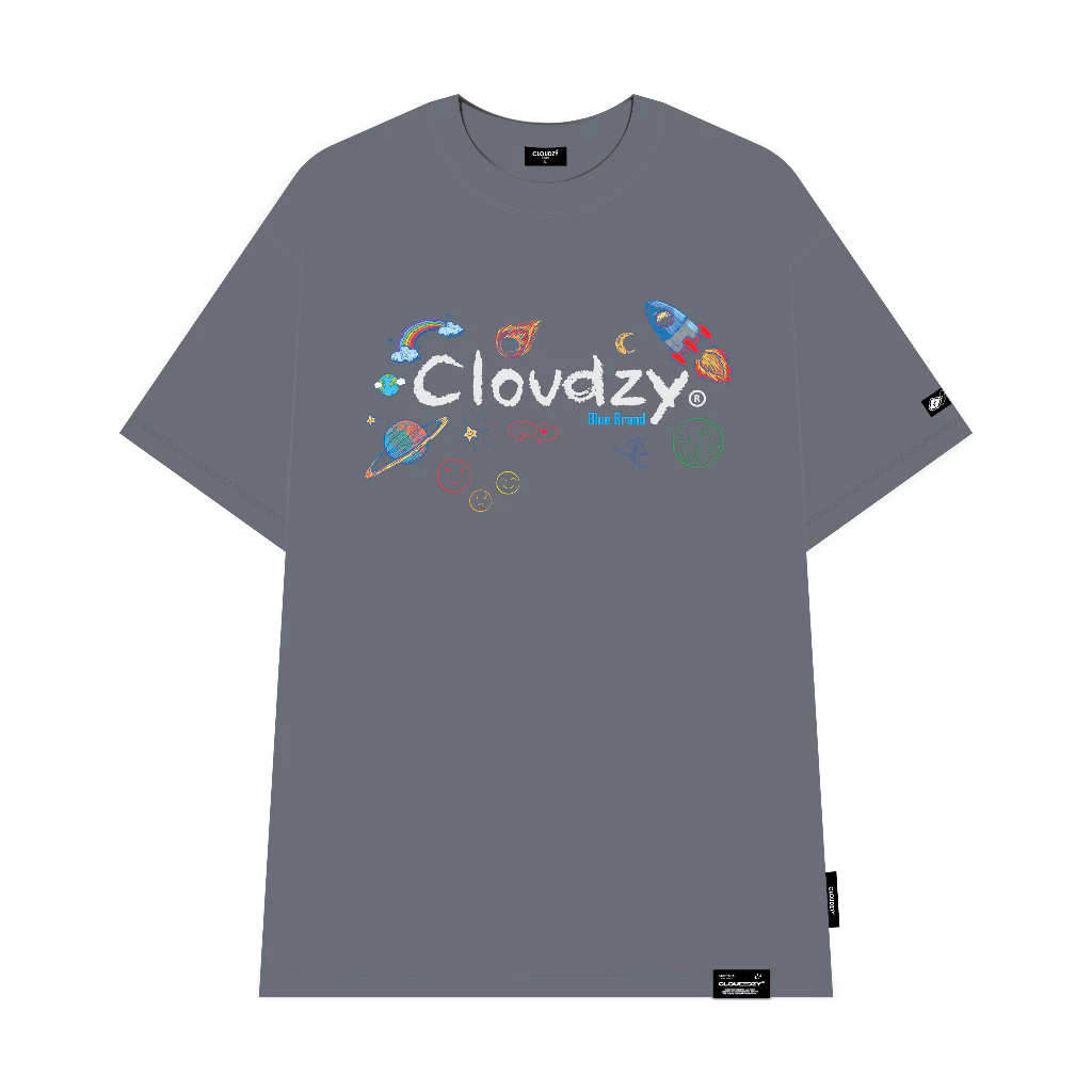 [Peinn] Áo phông local brand nam nữ unisex tay lỡ thun form rộng teen cổ tròn oversize cotton CLOUDZY CRAYON.
