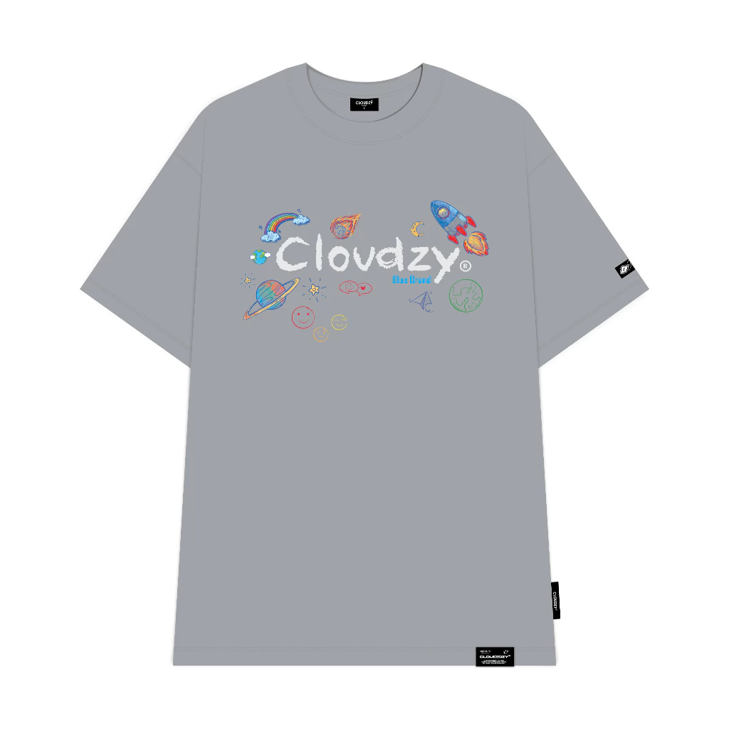 [Peinn] Áo phông local brand nam nữ unisex tay lỡ thun form rộng teen cổ tròn oversize cotton CLOUDZY CRAYON.